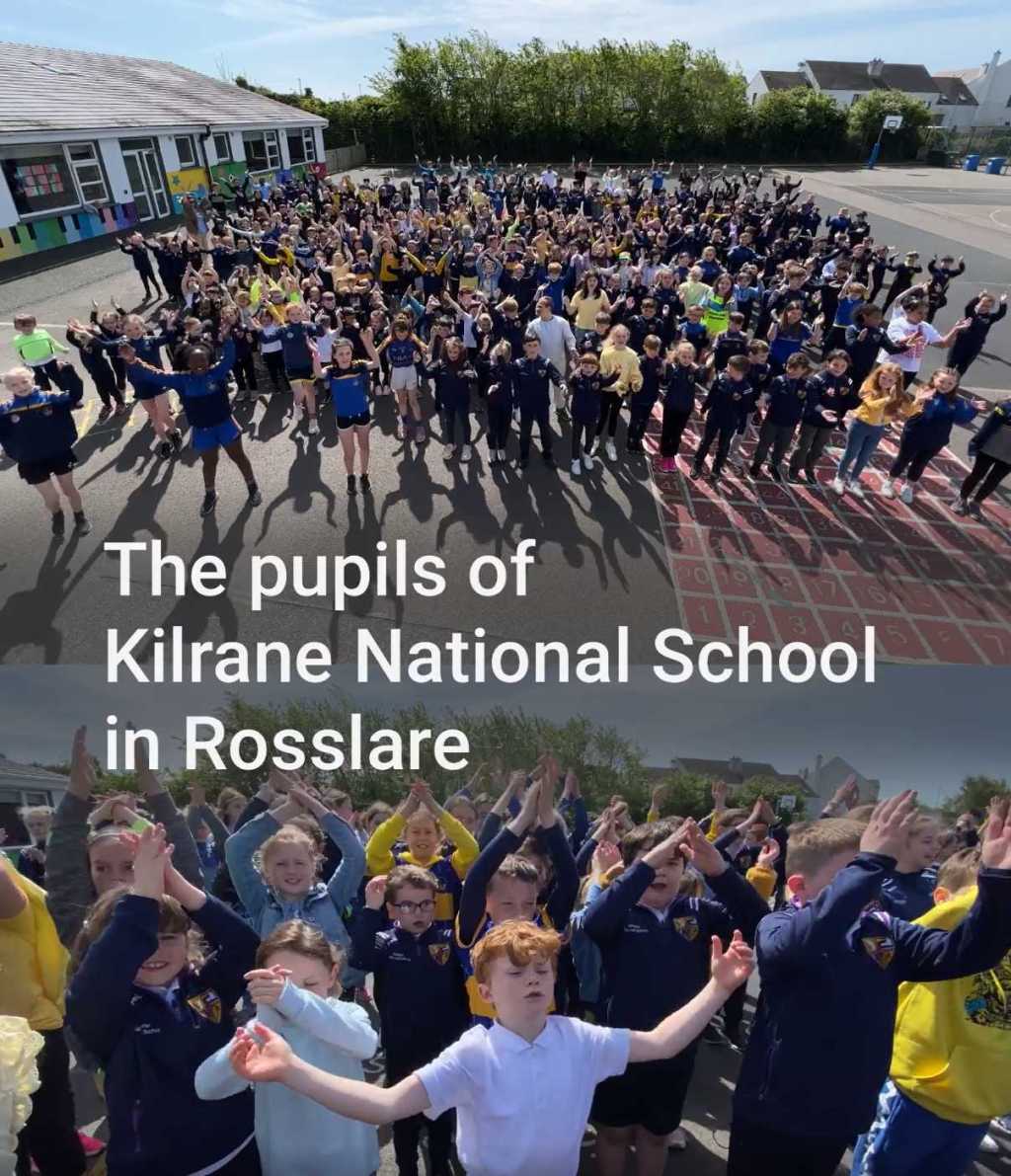 5/22/2022 – Northern Ireland: elementary school sings Stephania to support fellow-Ukrainian students