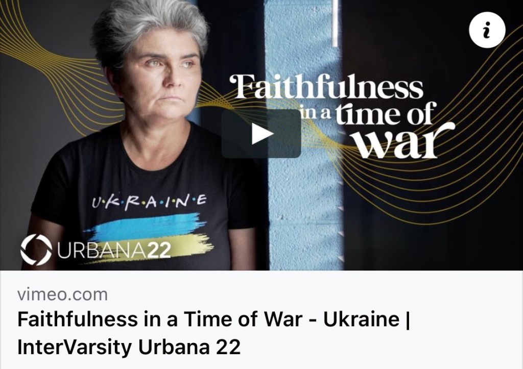 1/3/2023 – Faithfulness in a Time of War (VIDEO)