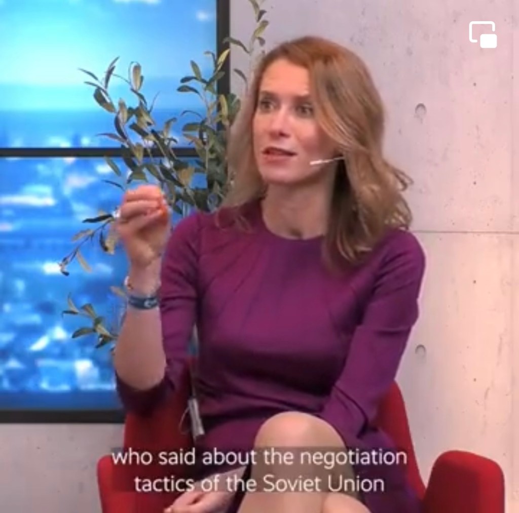 2/3/2023 – Wisdom from Estonian Prime Minister&nbsp;(VIDEO)