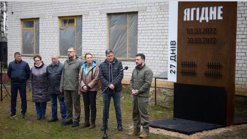 4/4/2023 – Visiting where Russians committed war crimes, killing people and holding them in a&nbsp;basement