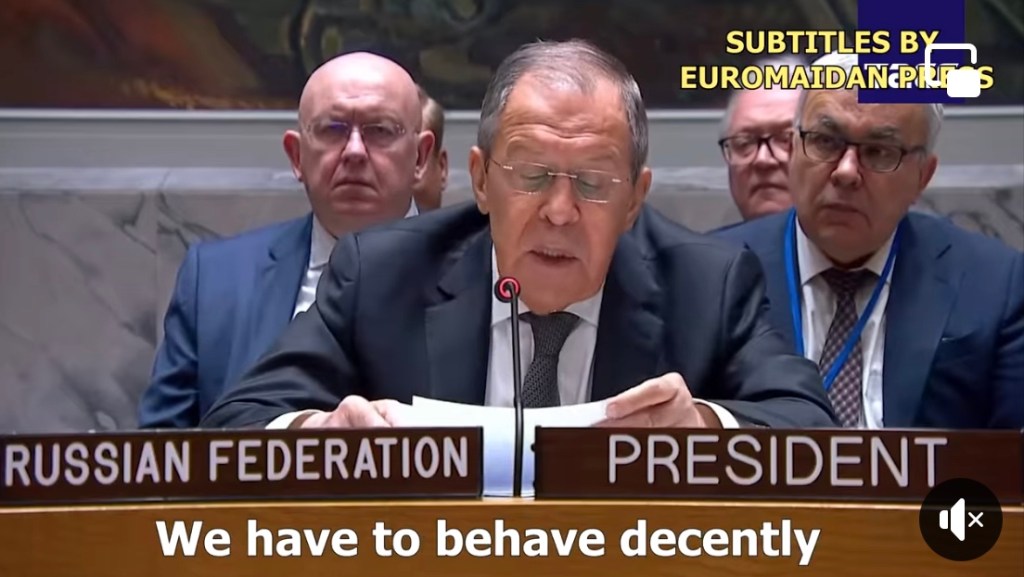 4/24/2023 – Russian UN President: “We have to behave decently…”&nbsp;(VIDEO)