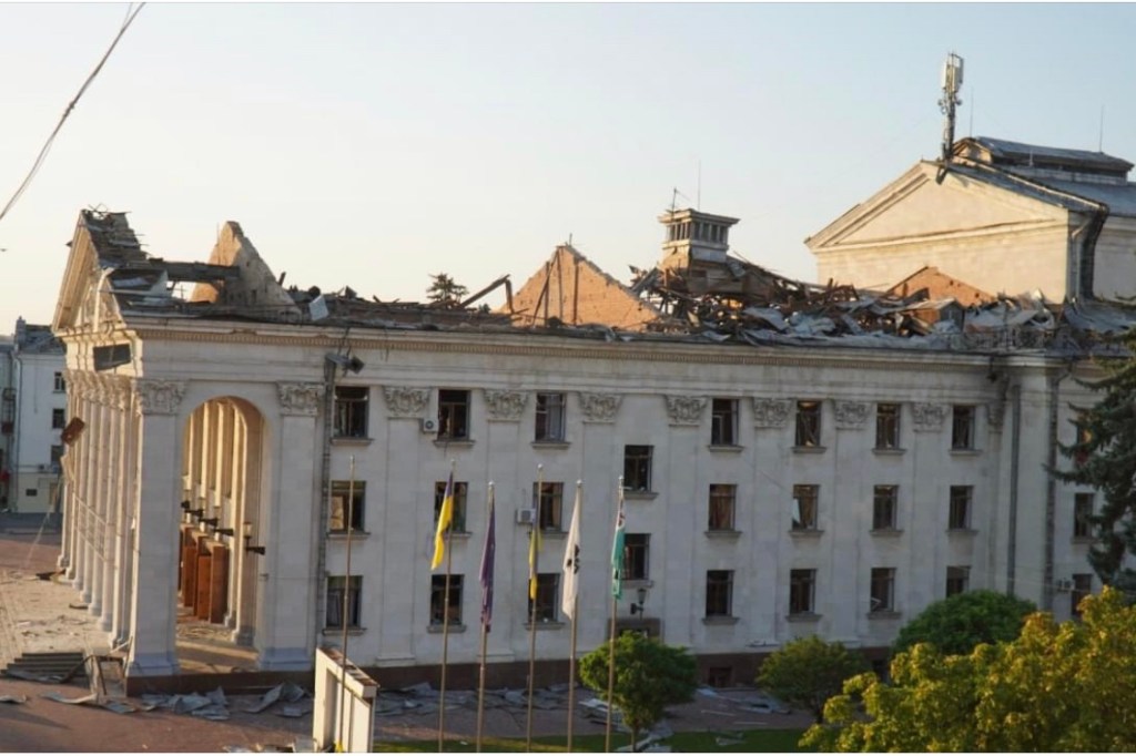 8/20/2023 – Downtown Chernihiv&nbsp;attacked