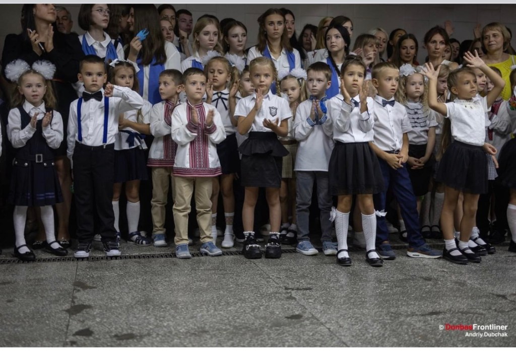 9/4/2023 – Kharkiv, the metro. The start of the academic year in&nbsp;Ukraine…