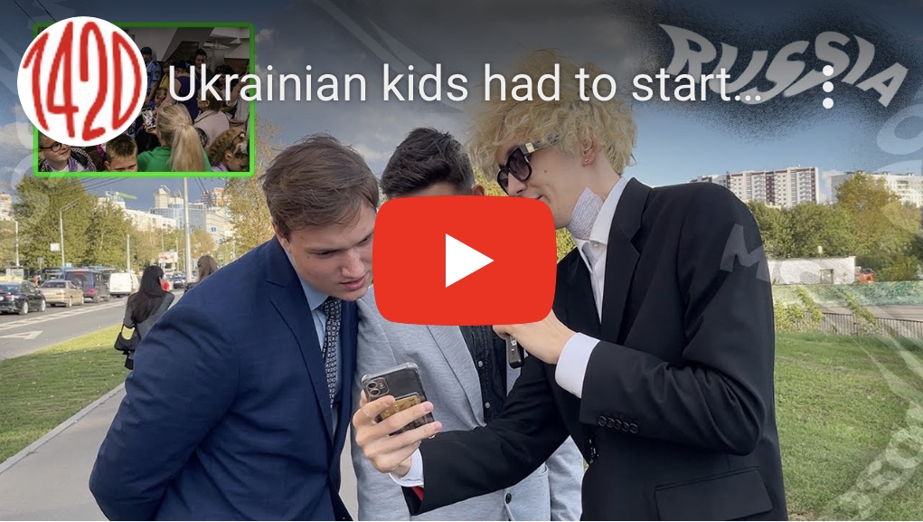 9/7/2023 – Moscow Street Interviews: Ukrainian kids had to start academic year under the ground