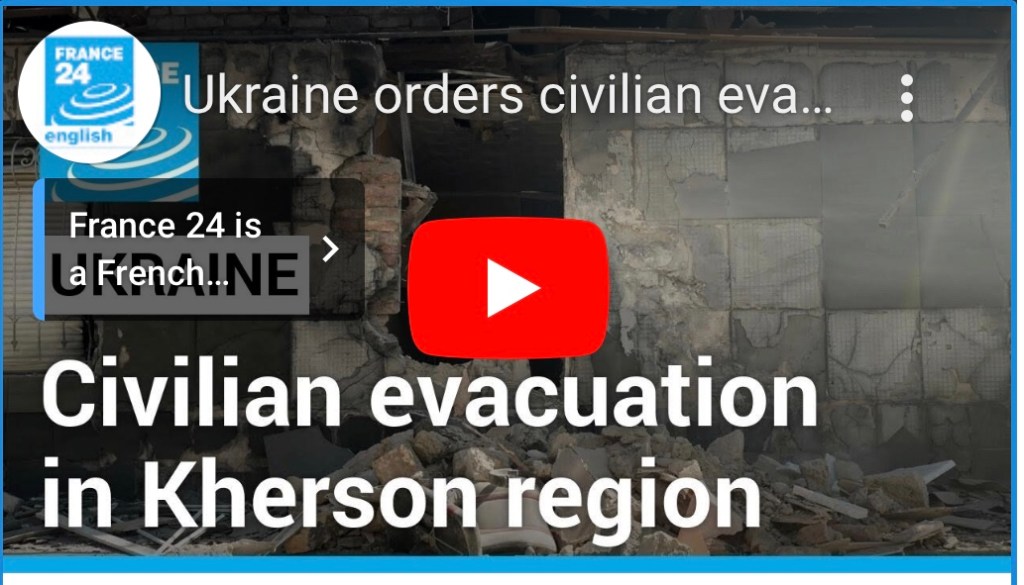 9/15/2023 – Ukraine orders civilian evaluation in under – fire areas in Kherson&nbsp;region