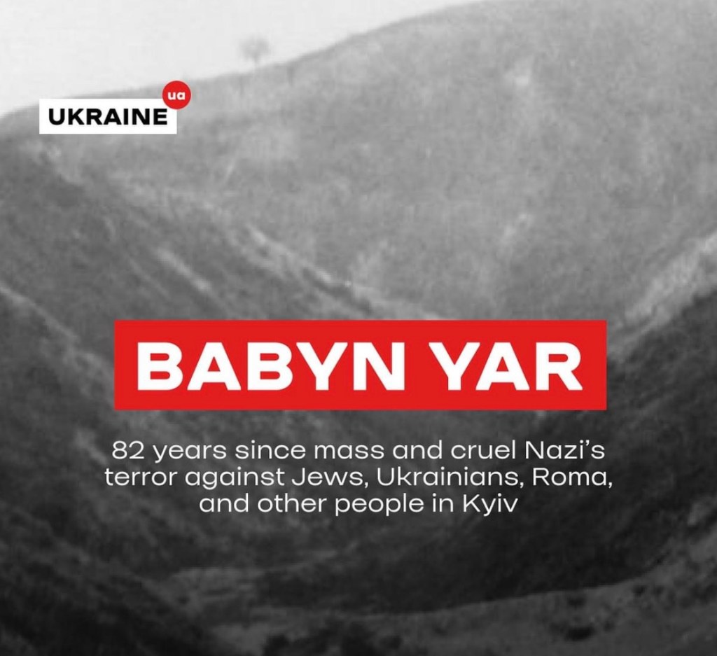 10/1/2023 – 82 years ago, the Nazis killed nearly 34,000 Jews in Babyn Yar,&nbsp;Kyiv