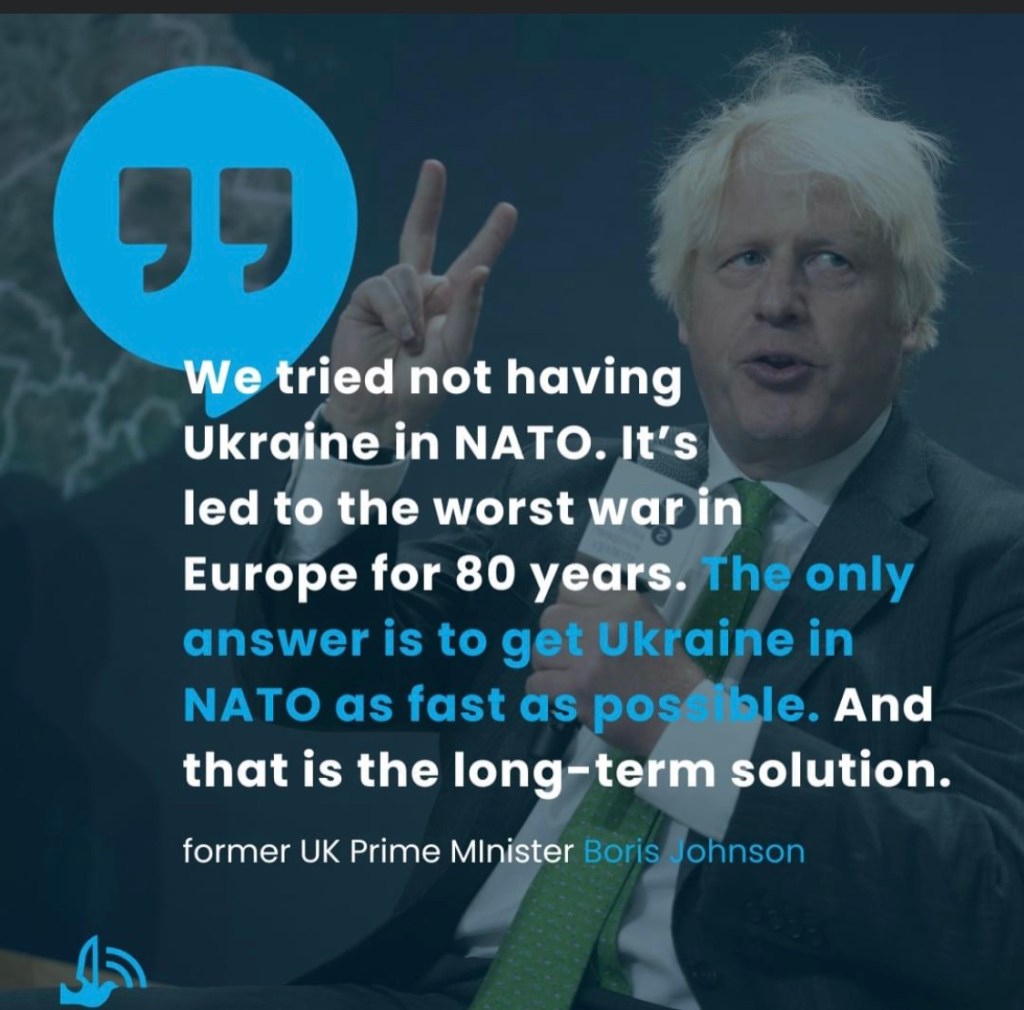 10/1/2023 – “We have tried not having Ukraine in&nbsp;NATO…..”