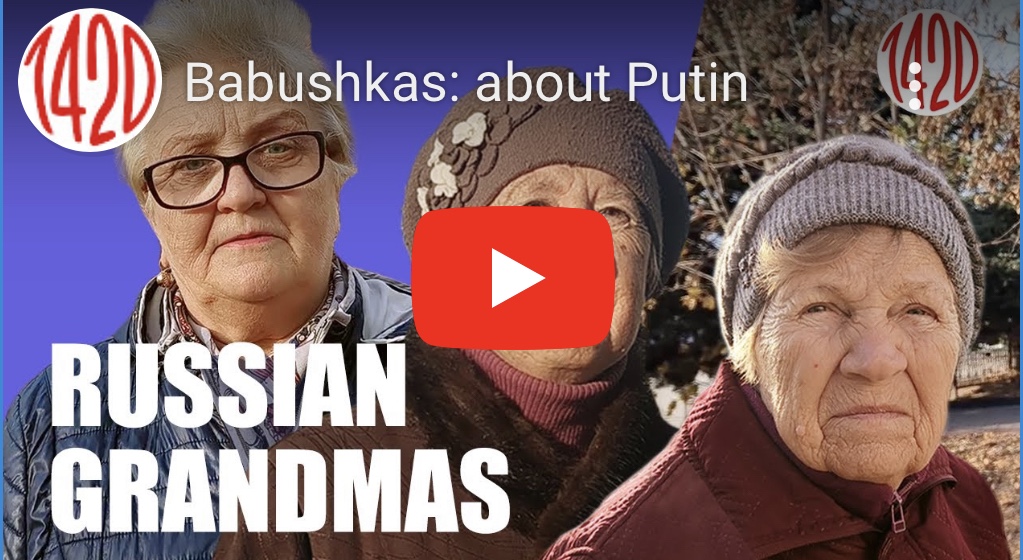 11/11/2023 – Moscow Street Interviews: Russian grandmas about&nbsp;Putin