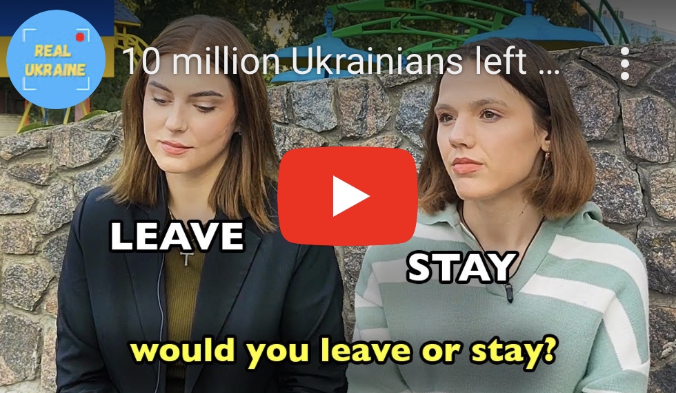 11/15/2023 – 10 million Ukrainians left Ukraine. Why Don’t They Come Back? | We asked&nbsp;Ukrainians