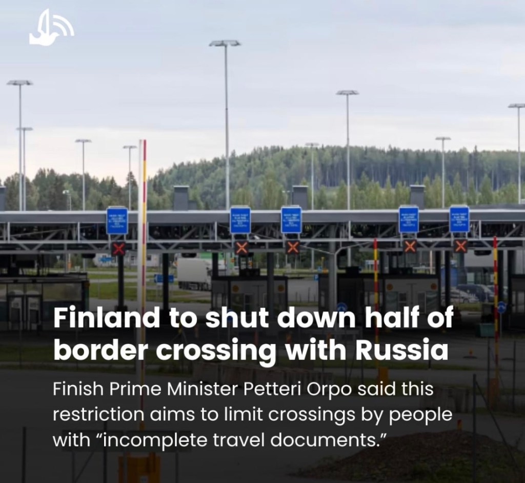 11/17/2023 – Finland and Russia border&nbsp;crossings