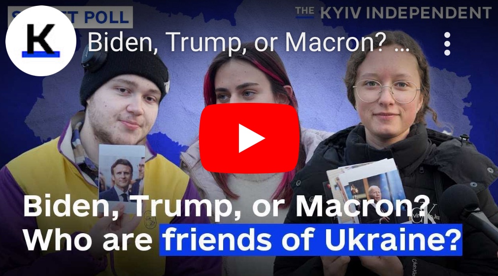 12/2/2023 – Kyiv Street Interviews: Biden, Trump, or Macron? Who do Ukrainians see as true friends of&nbsp;Ukraine?