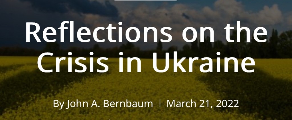 12/5/2023 – Reflections on the Crisis in&nbsp;Ukraine