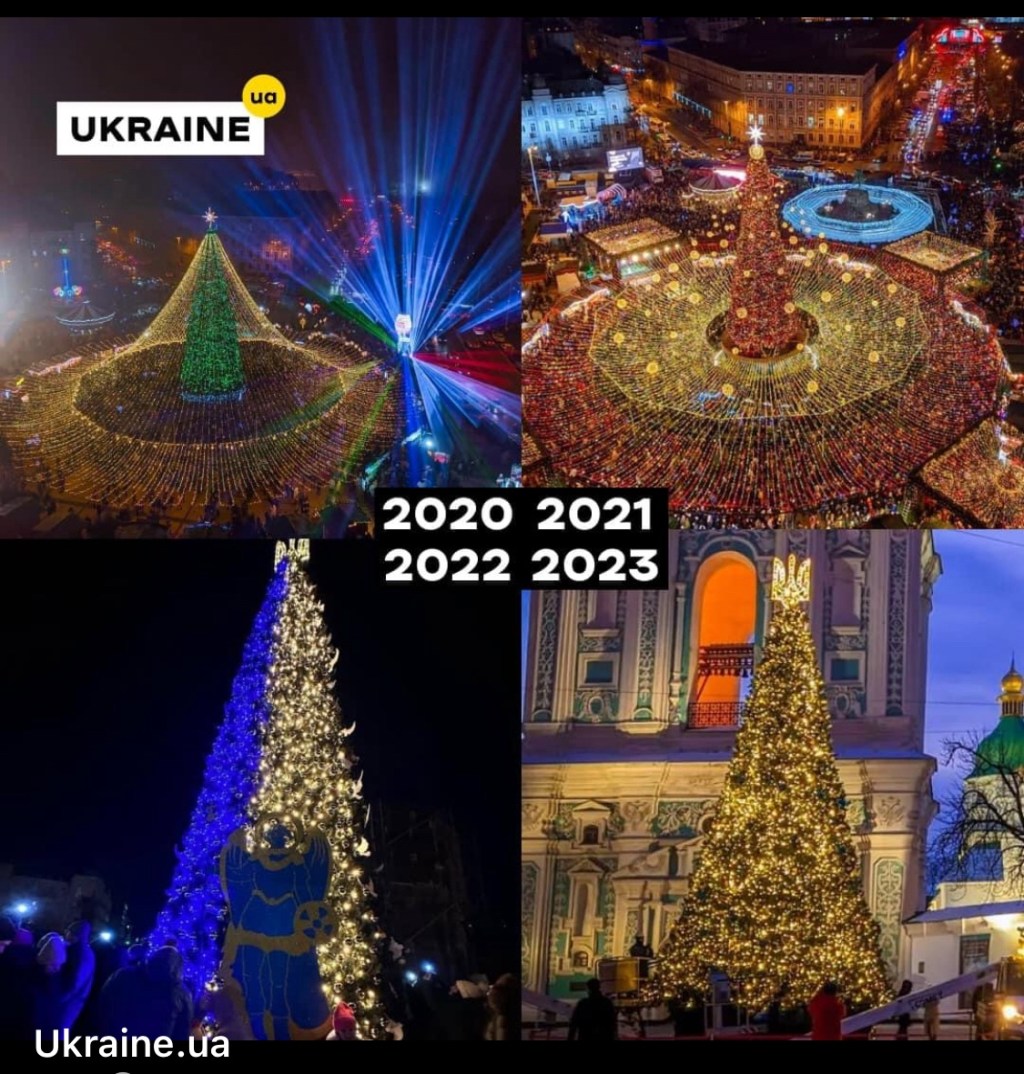 12/7/2023 – Christmas tree in Kyiv in&nbsp;2020-2023