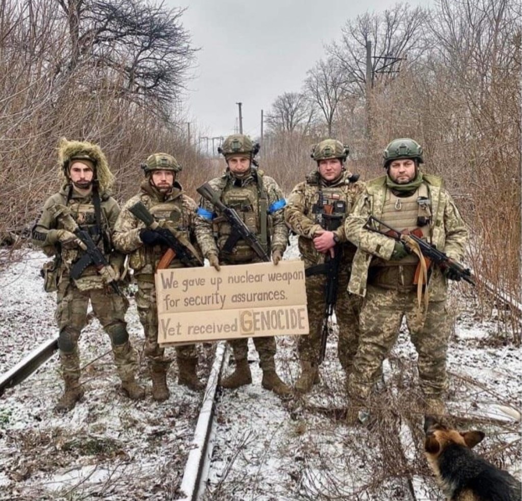 12/12/2023 – “We gave up nuclear weapons for security assurances, yet received&nbsp;genocide.”