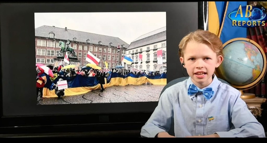 1/10/2024 – 12-year-old Arthur Brook is using his voice to shed light on the war in Ukraine.