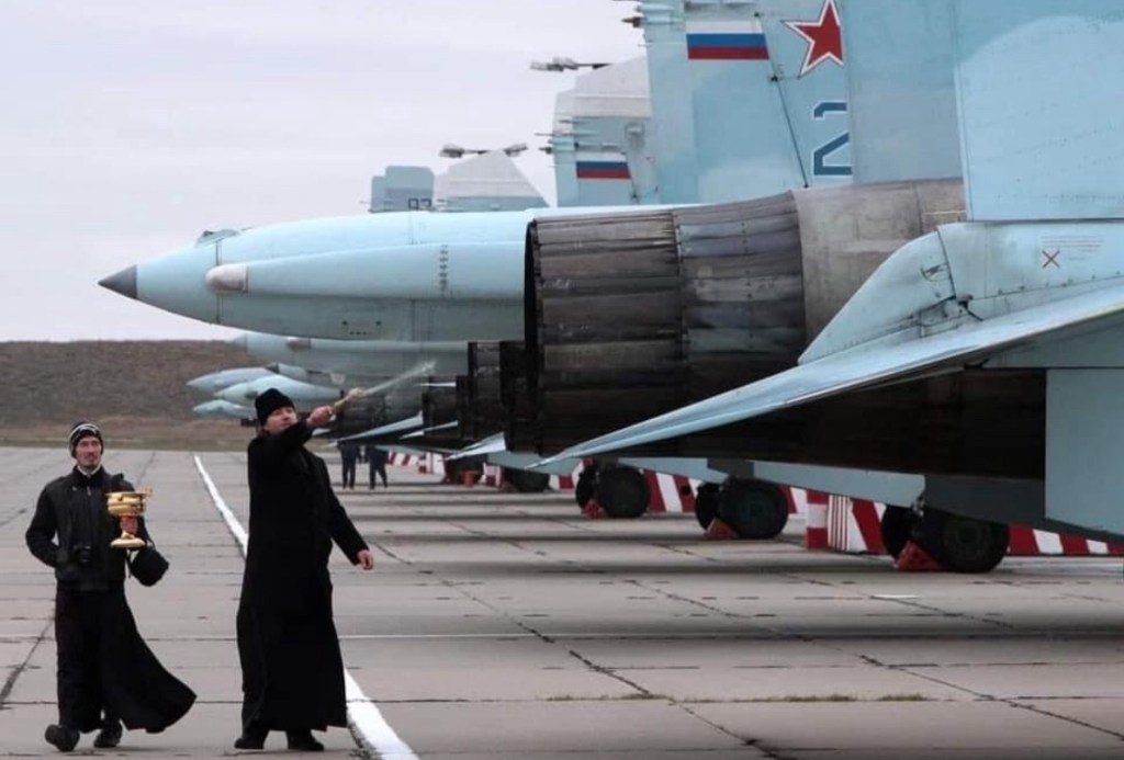 1/12/2024 – Orthodox Priests blessing jets killing&nbsp;Ukrainians