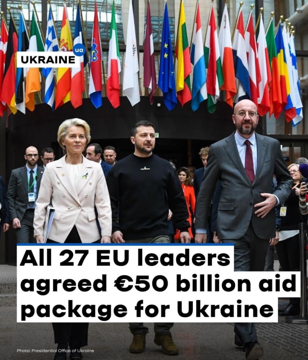 2/1/2024 – All 27 EU leaders agreed on aid package for&nbsp;Ukraine