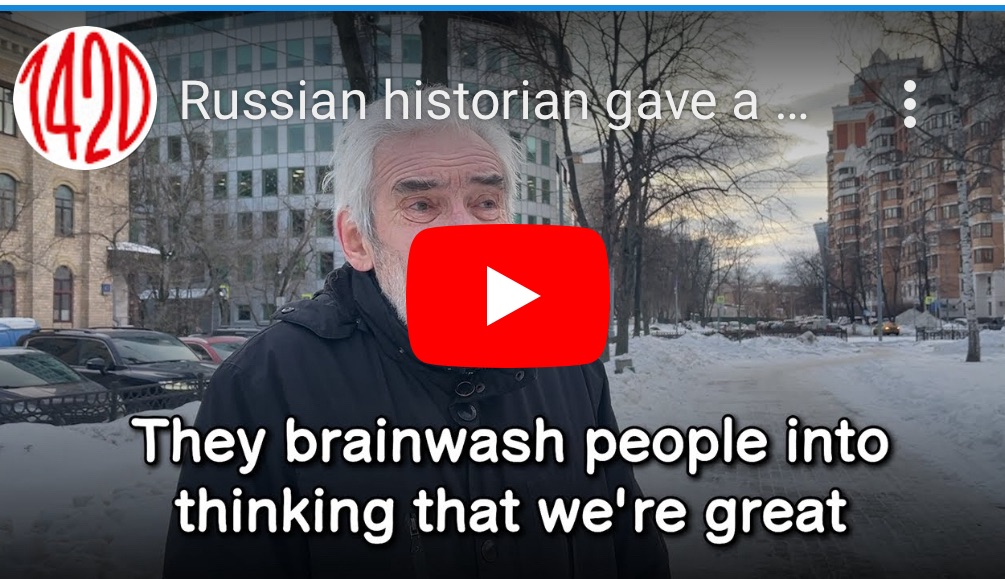 2/27/2024 – Russian Street Interviews: Russian historian gave a good speech on brainwashing and&nbsp;dictatorship