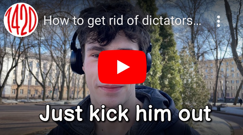 2/29/2024 – Russia Street Interviews: How to get rid of dictatorship? Recipes from Belarusians.