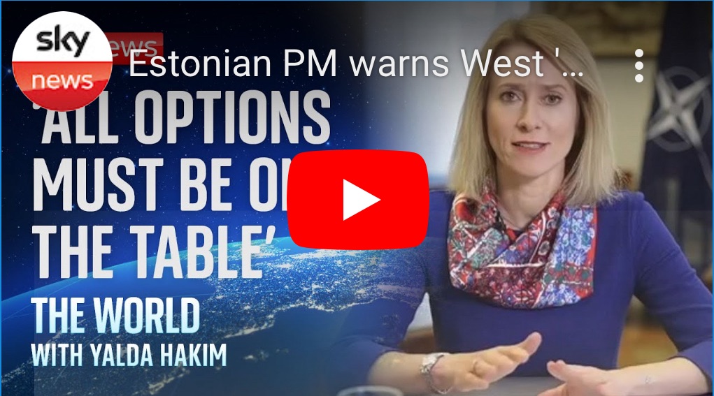 2/29/2024 – Estonian PM warns West ‘all options must be on the table’ in Ukraine