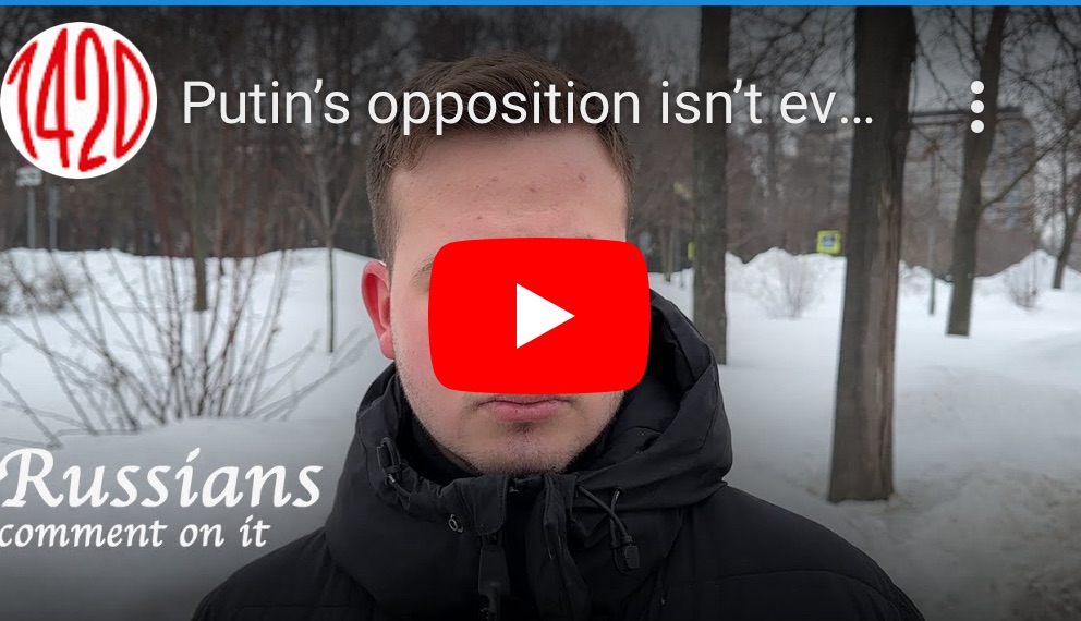 3/3/2024 – Putin‘s opposition isn’t even trying to win the&nbsp;election!!!