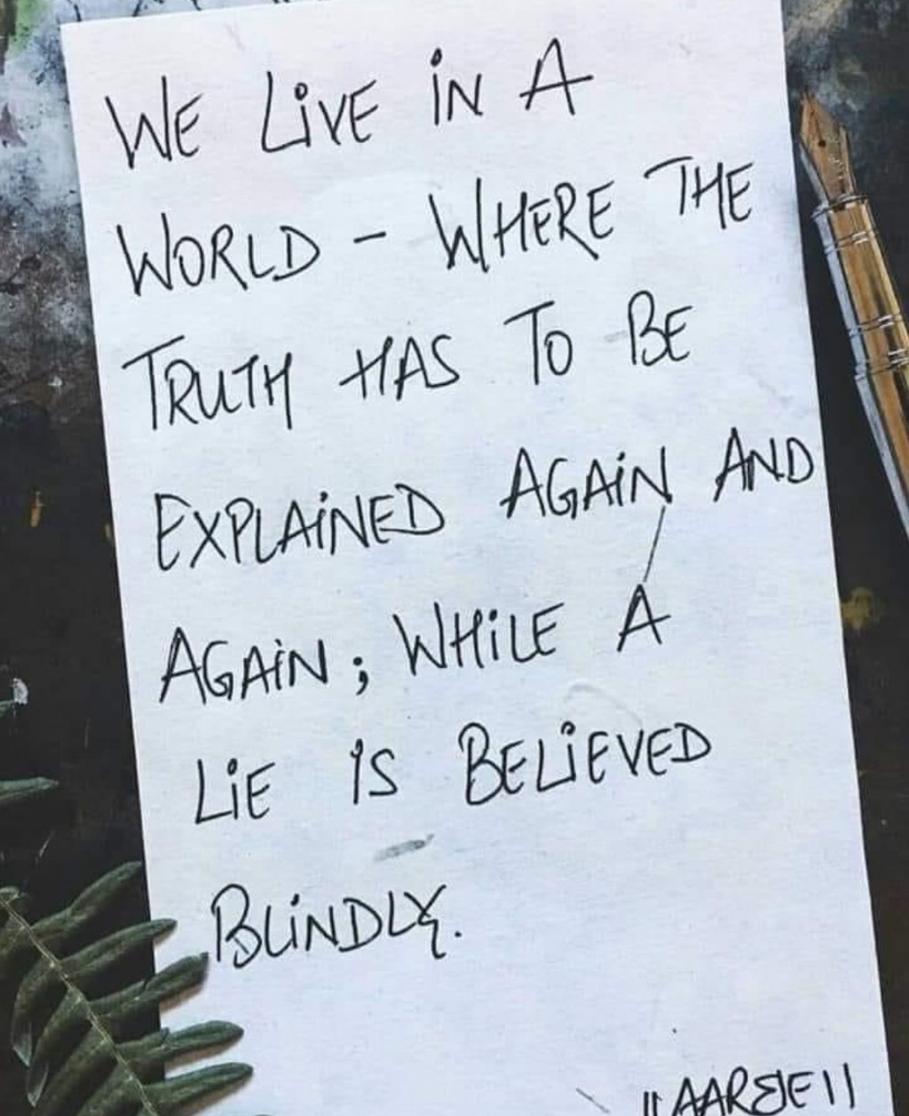 3/15/2024 – “…lies offer an easy way out – or at least it seems that way until that same enemy kicks out the door into your own&nbsp;home…”