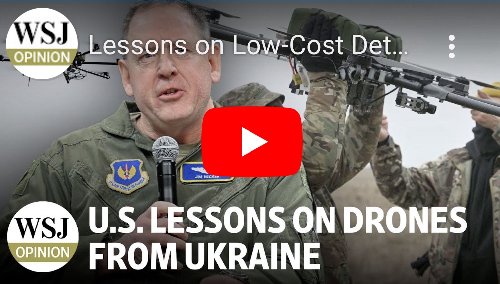 3/21/2024 – Lessons on Low-Cost Deterrence and Drones from&nbsp;Ukraine