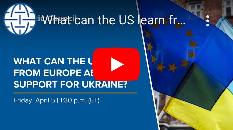 4/5/2024 – What can the US learn from Europe about support for Ukraine?