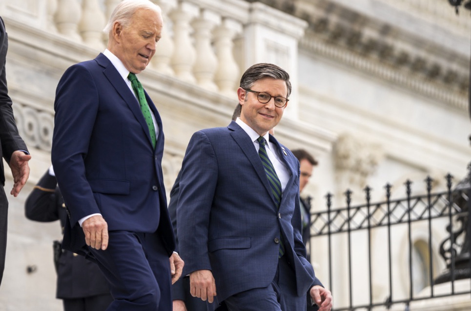 4/5/2024 – There’s a reason you haven’t heard the White House bash Johnson’s Ukraine aid ideas