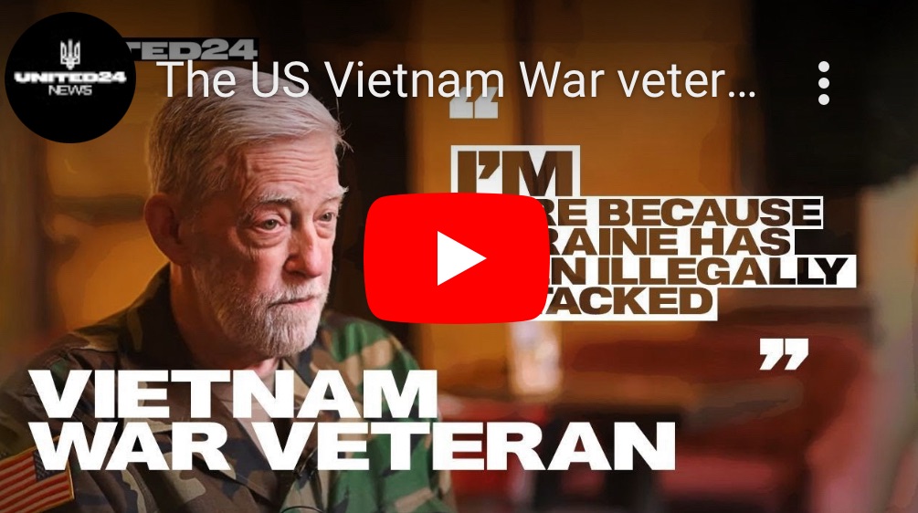 4/9/2024 – The US Vietnam War veteran came to Ukraine to join military medics