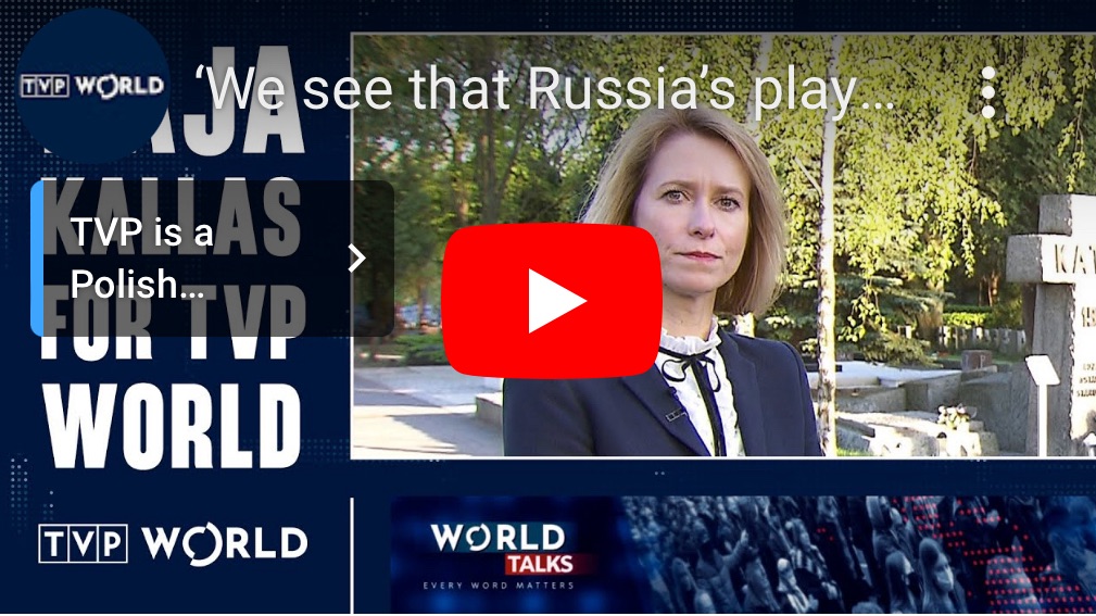 4/12/2024 – We see that Russia’s playbook hasn’t changed: Estonian P.M. Kaja&nbsp;Kallis