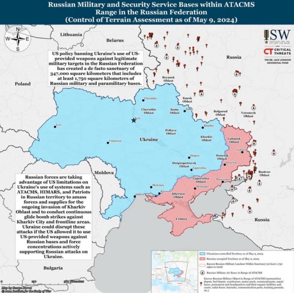 5/24/2024 — Ukraine could disrupt these attacks if the US allowed it to use US-provided weapons against Russian bases and force concentrations actively supporting Russian attacks on&nbsp;Ukraine…