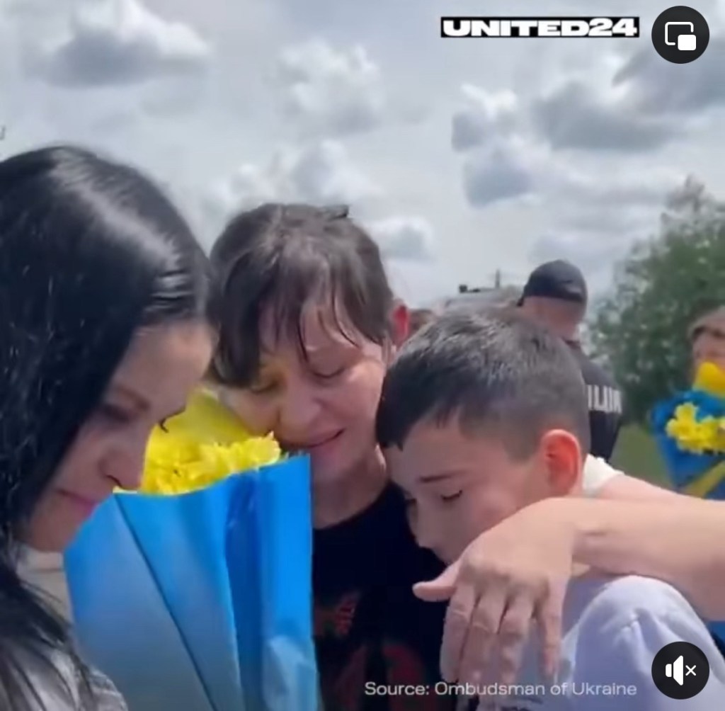 6/3/2024 — Mother meets her son for the first time after captivity