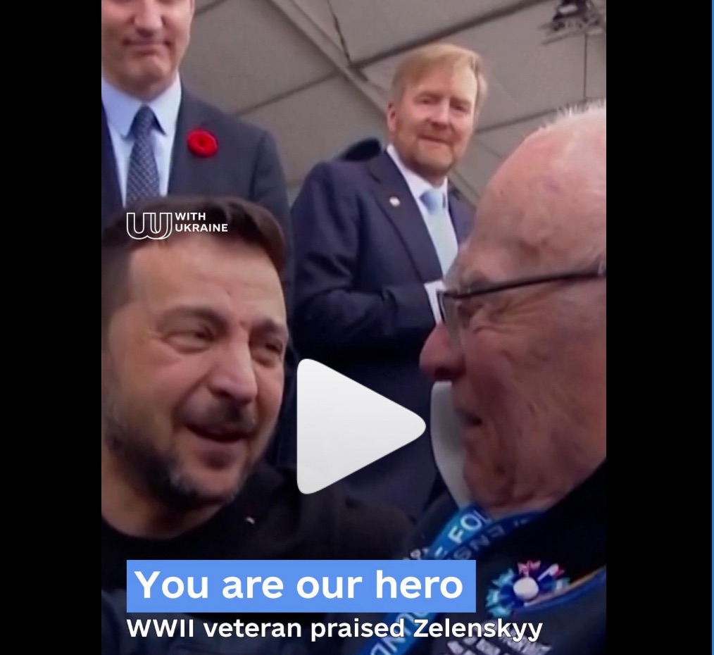 6/8/2024 — Touching Encounter: WWII veteran praised Zelenskyy (video)