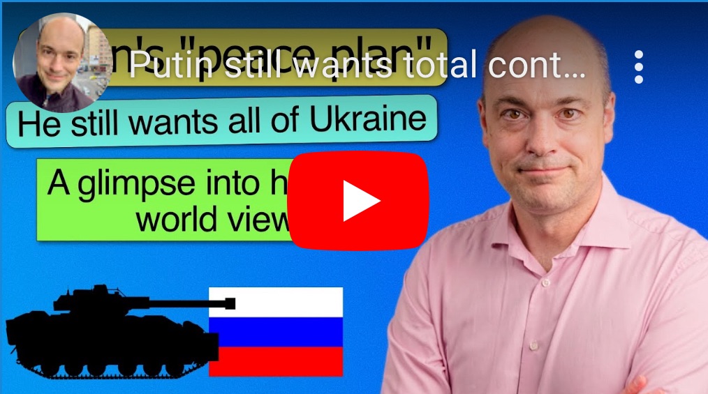 6/18/2024 — Putin still wants total control over&nbsp;Ukraine
