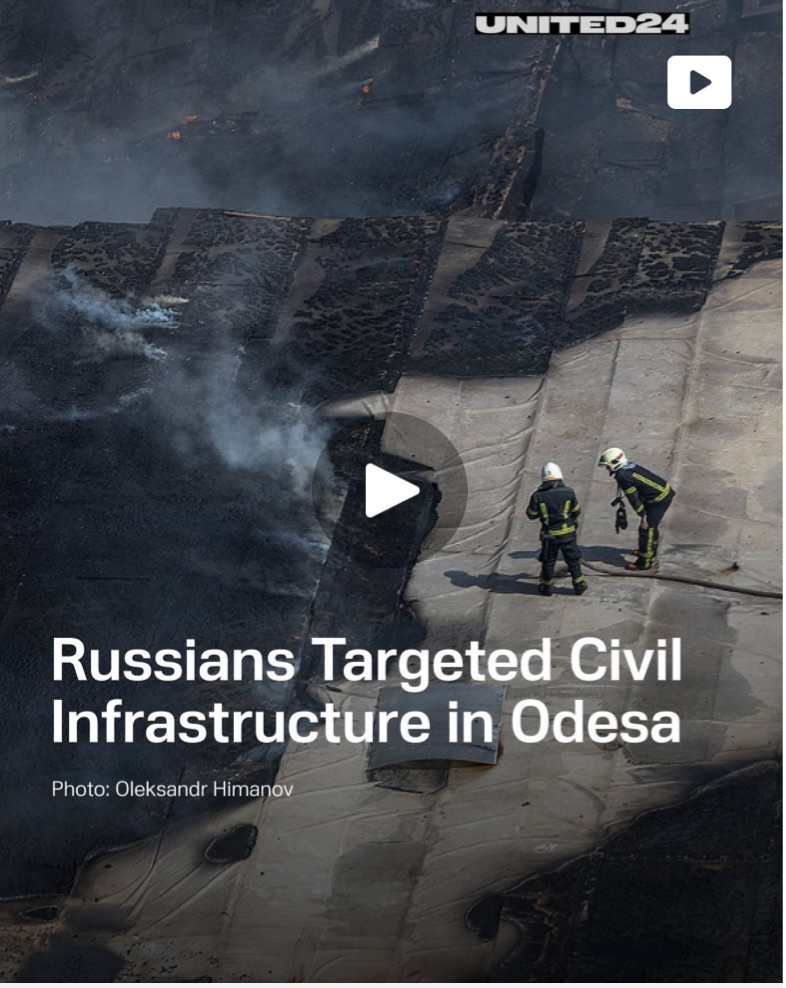 6/25/2024 — Russians Targeted Civil Infrastructure in&nbsp;Odessa
