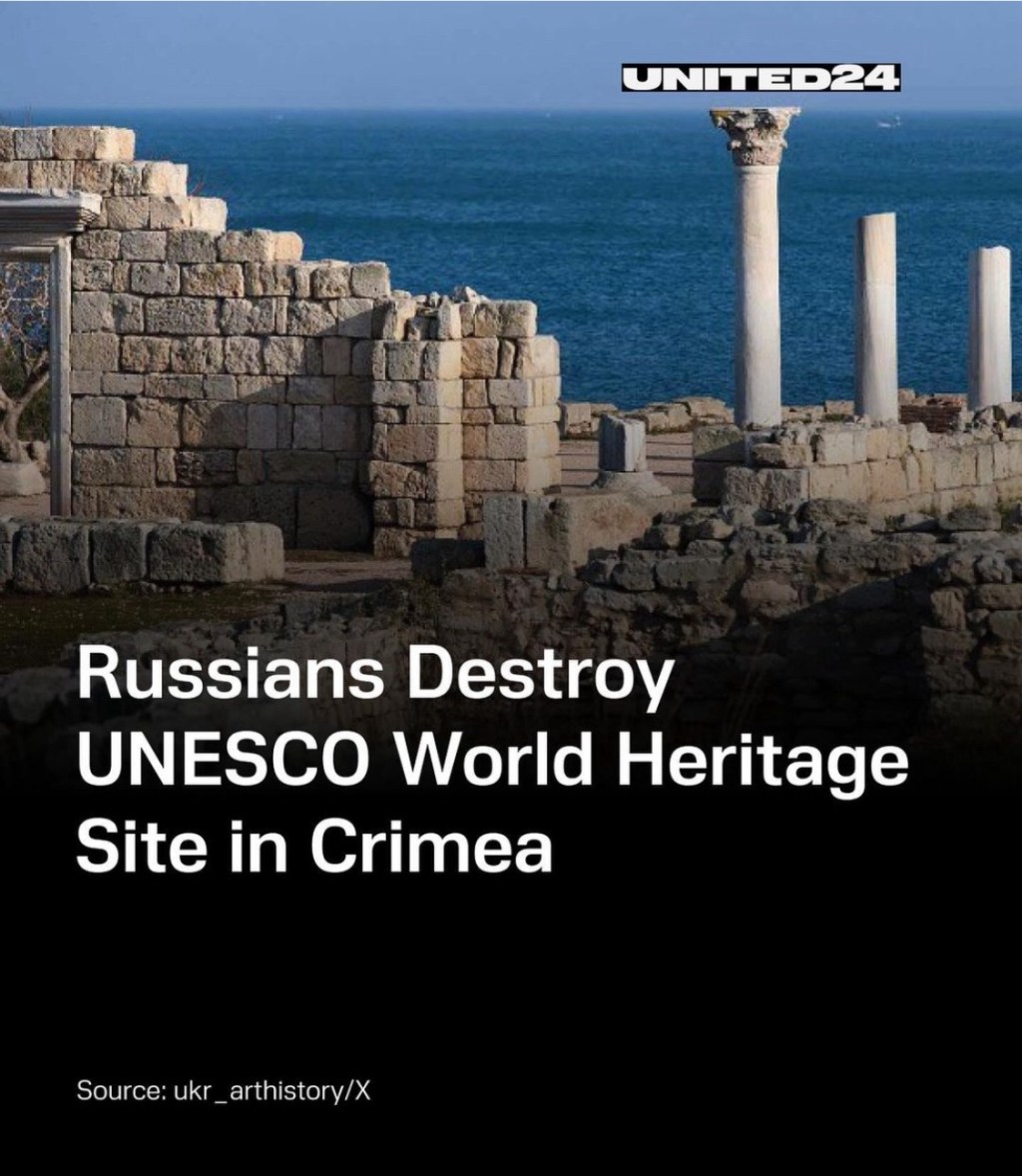 6/29/2024 — Russians Destroy UNESCO World Heritage Site in Crimea 