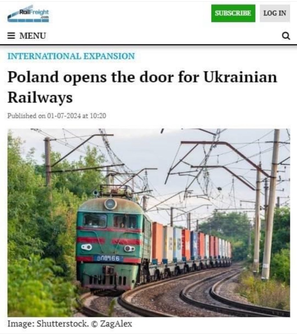7/5/2024 — Poland opens the door for Ukrainian Railways 