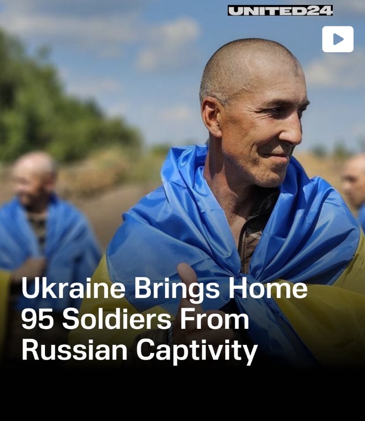 7/18/2024 — Ukraine brings home 95 soldiers from Russian captivity 