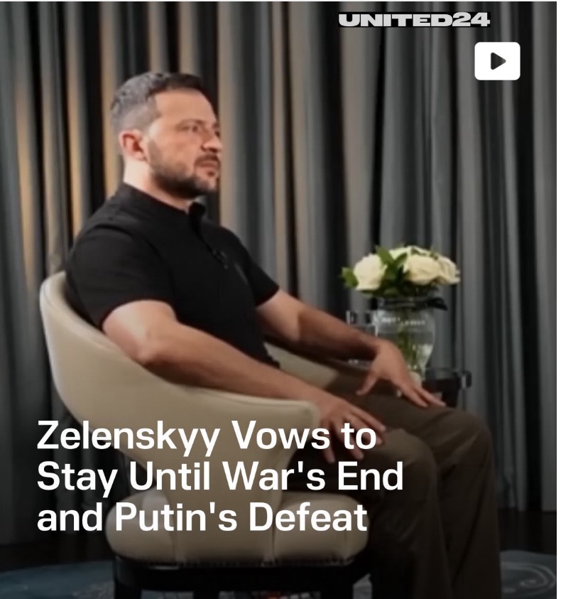 7/22/2024 — Zelenskyy Vows to Stay Until War’s End and Putin’s Defeat 