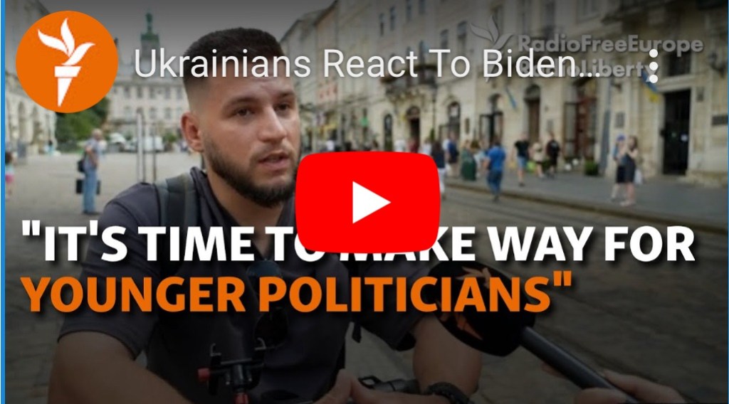 7/23/2024 — Ukrainians react to Biden withdrawal from US presidential race&nbsp;￼