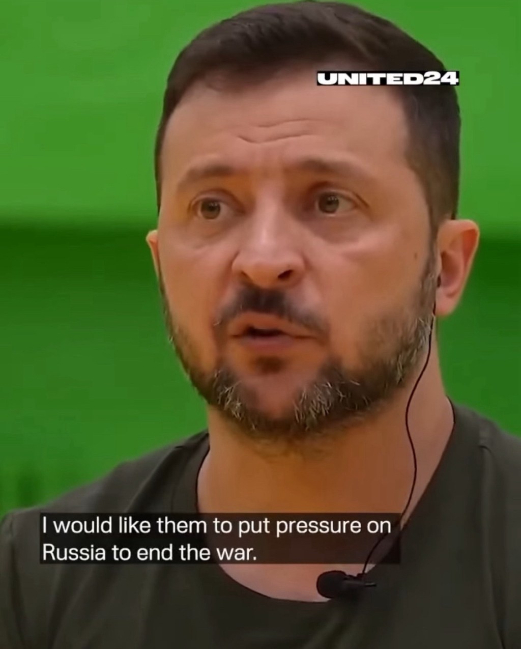 President Zelenskyy:  “If China wants to, they can force Russia to stop this war”￼&nbsp;(video)