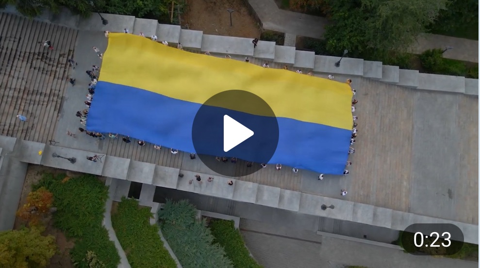 8/23/2024 — Massive Ukrainian flag unfurled on Potemkin Stairs for Ukraine’s National Flag Day —&nbsp;video
