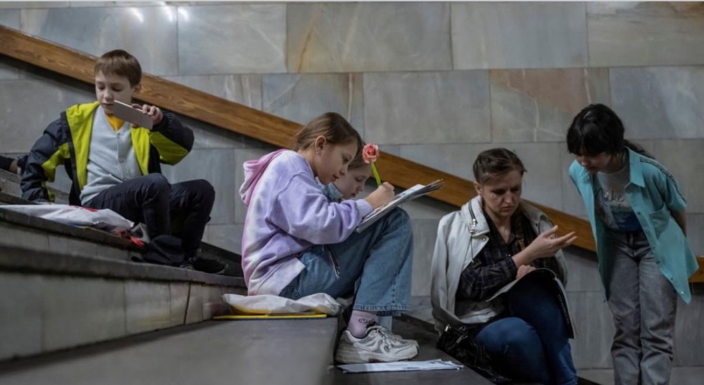 8/29/2024 — What do Ukrainians do in bomb shelters (like the subway) during long air raids?