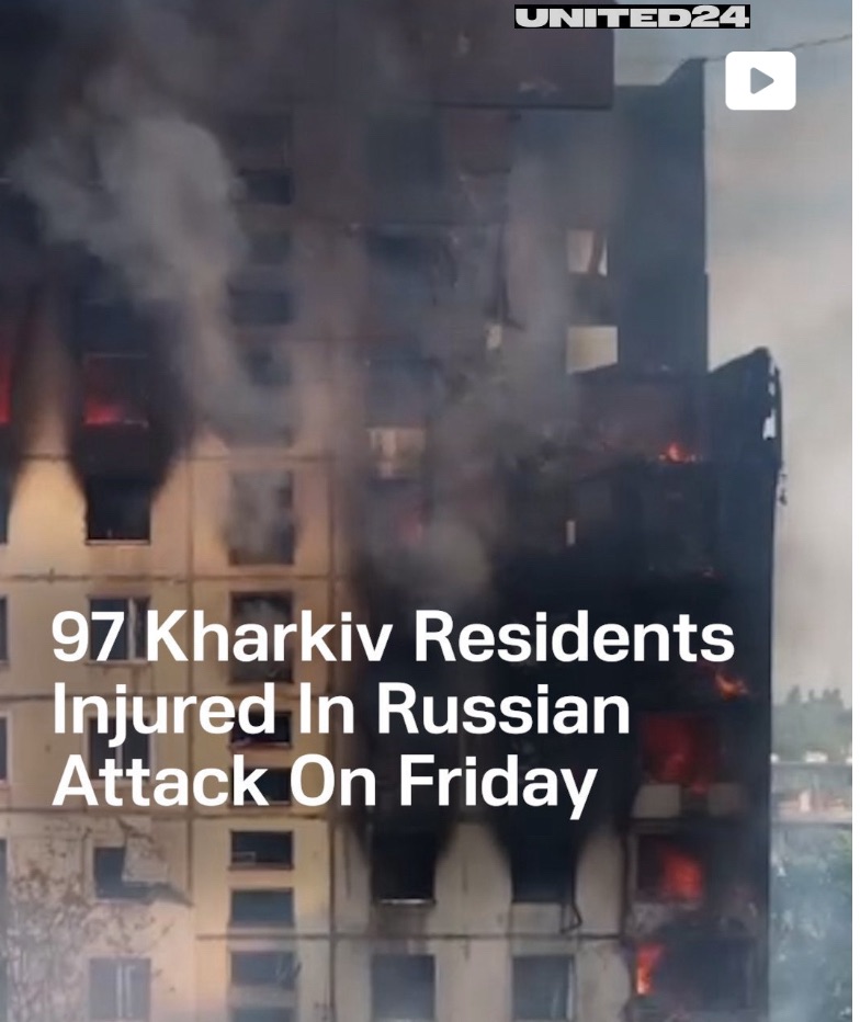 8/1/2024 — Russian attack on a 12 story building (video)
