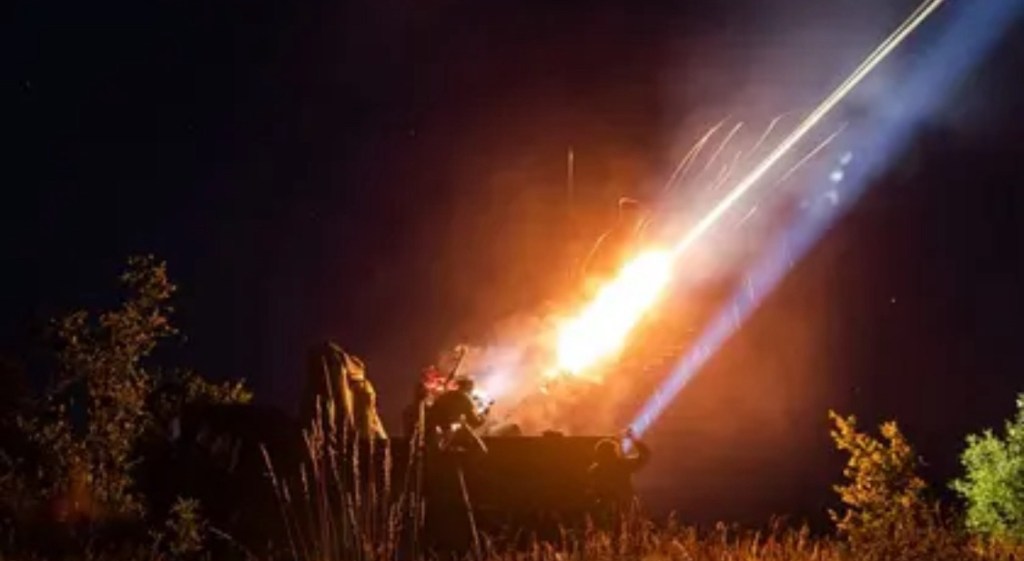 9/8/2014 — Drone Debris From Russian Overnight Attack Falls Near Parliament&nbsp;Building