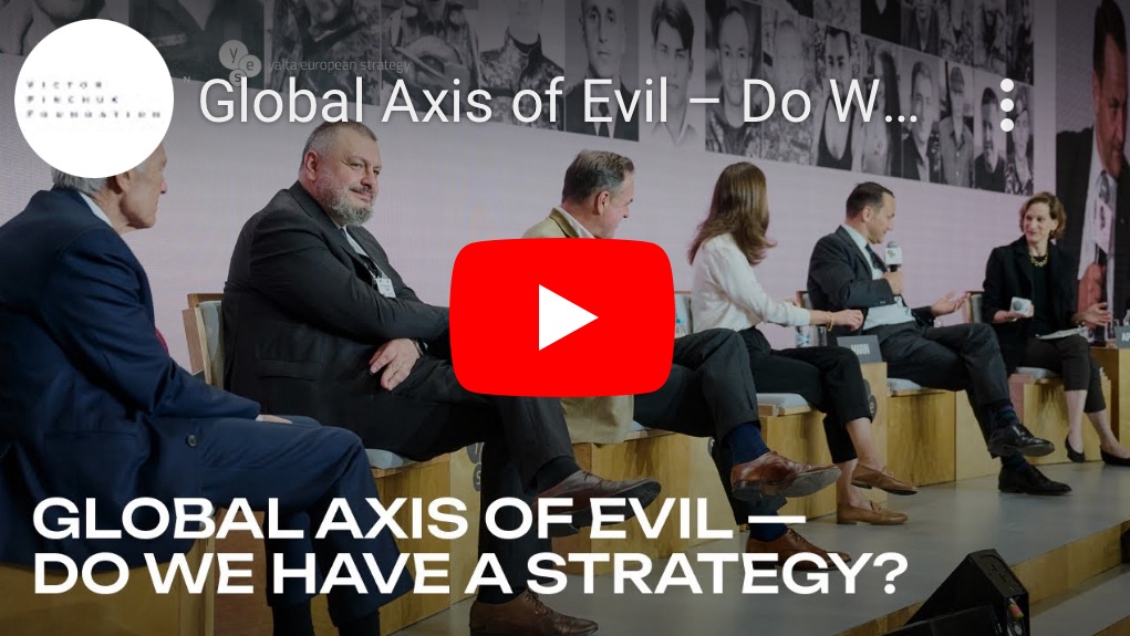 9/24/2024 — Global Axis of Evil – Do We Have a Strategy? Wesley Clark, Radoslaw Sikorski, Niall&nbsp;Ferguson￼
