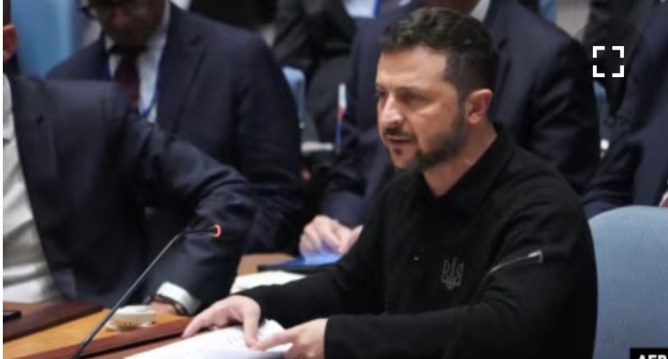 9/25/2024 — Russia Can Only Be Forced Into Peace, Zelenskiy Tells UN Security Council