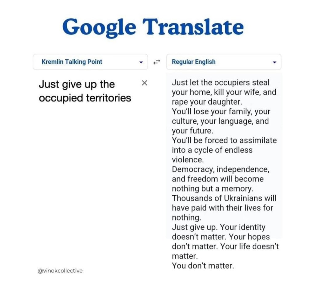 10/12/2024 — “Why don’t you just give up territories?”