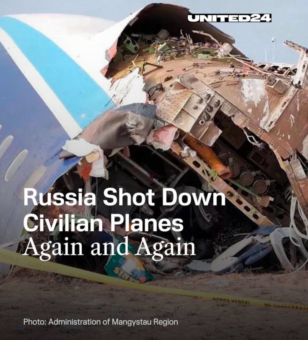 12/29/2024 — Russia shot down civilian planes again and again&nbsp;￼